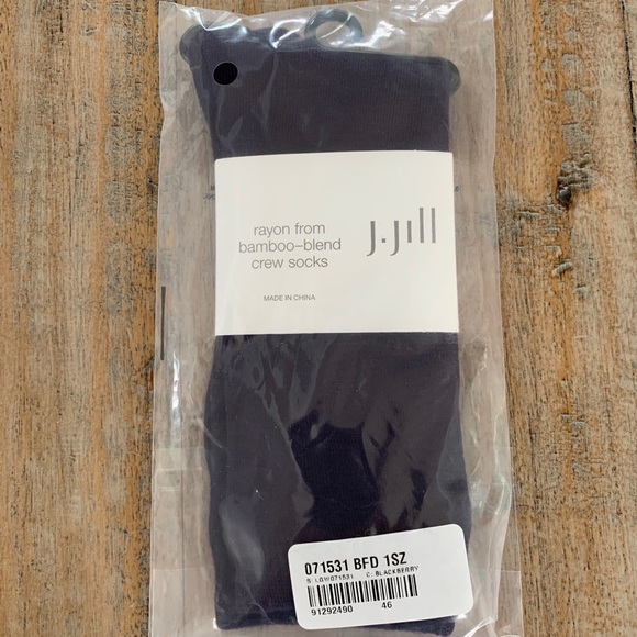 J.Jill Rayon from Bamboo-Blend Crew Socks - Picture 3 of 3